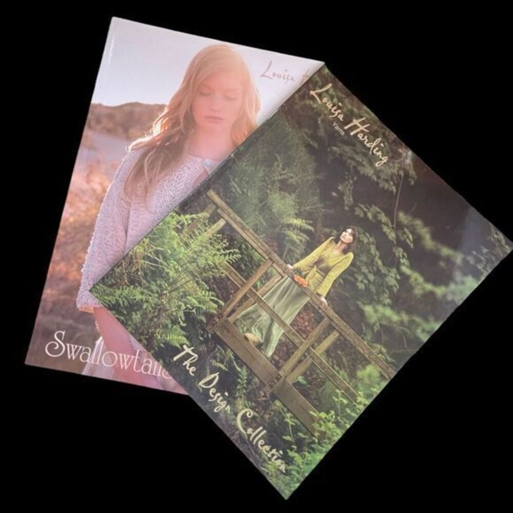 2 Knitting Pattern Books Louisa Harding Yarns Swallowtail and Gathering Roses